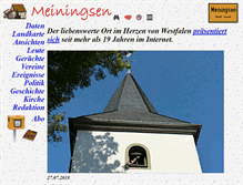 Tablet Screenshot of meiningsen.de